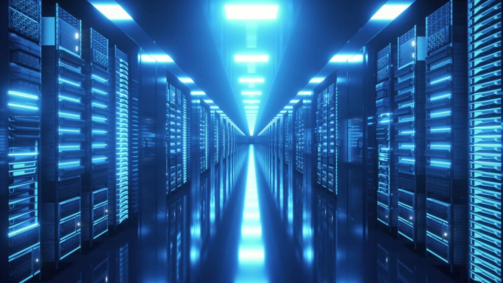 Data center com infraestrutura de servidores Winov
